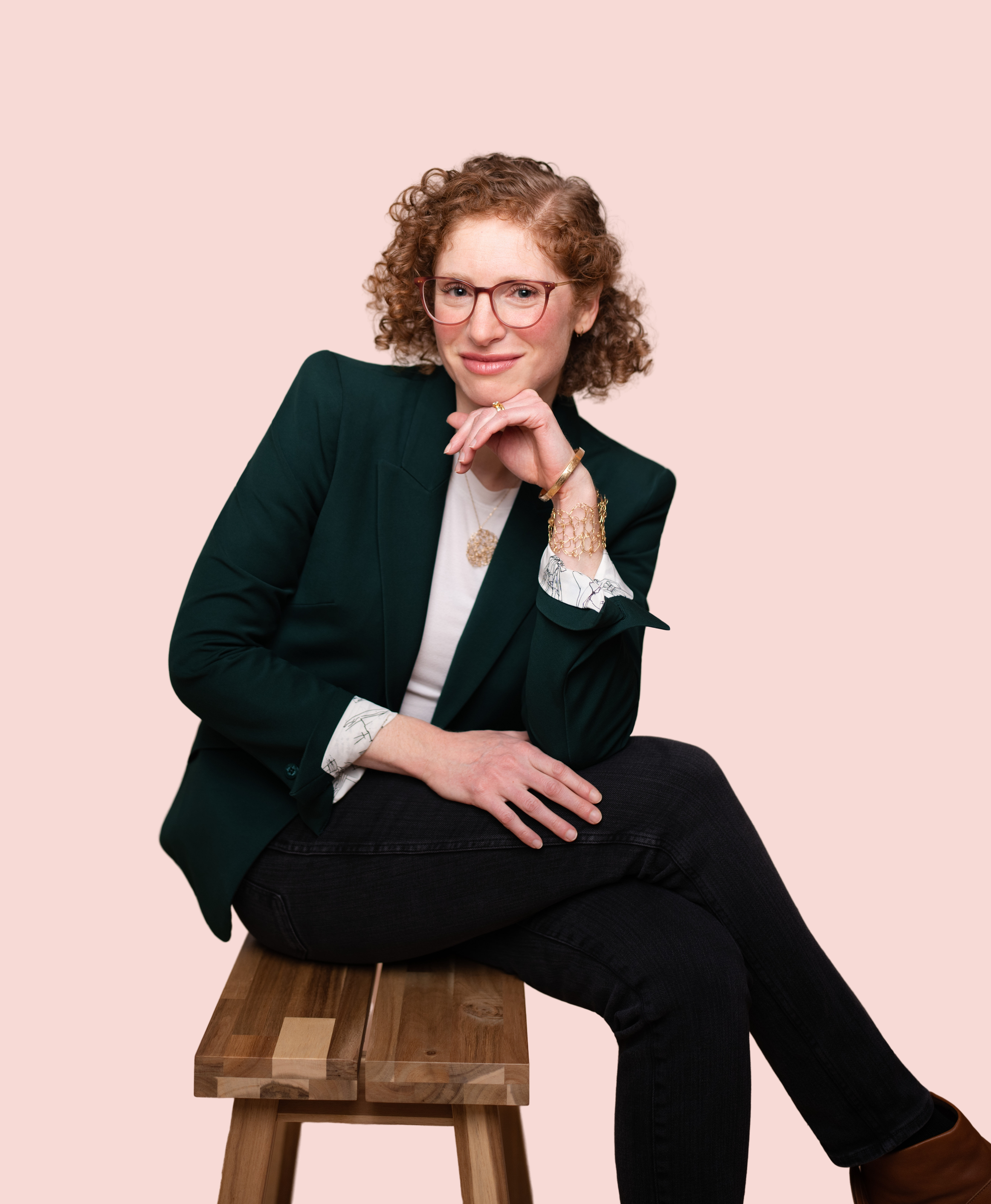 Sarah Rand, seated portrait